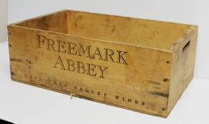 Vintage Freemark Abbey Wood Crate Measures Approx 21 X 8 X 12