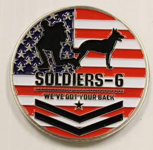 lot 12 image: Heroes Backup, Soldiers - 6, Challenge American Coin 3 Diameter