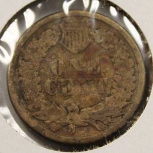 lot 14 image: Nice1860 Indian Head Penny