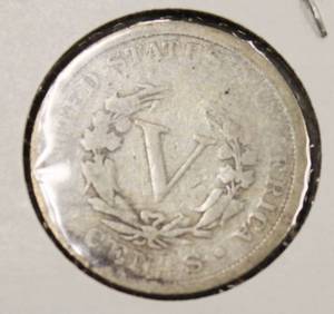 lot 41 image: Nice 1888 Liberty Head V - Back Nickel