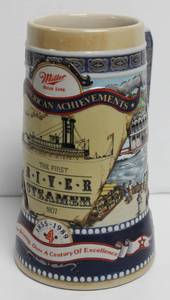 lot 92 image: Miller High Life Carolina Collection Ceramic Vintage Beer Stein 7 Long