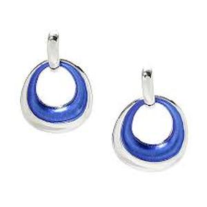 C&B Metallic Metal Drop Post Earrings - 2 pairs