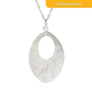 TWO Golden Odyssey 14K Gold Embraced Oval Pendant w18 Chains - Copper & Silver