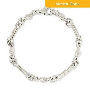 Two Golden Odyssey Gold & Silver Textured Link Bracelets - 8