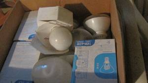 lot 51 image: variety of replacement light bulbs