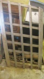 lot 75 image: Wood garden trellis or display