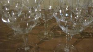lot 82 image: Lot of cut glass stemware
