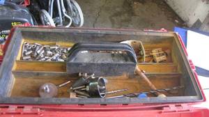 lot 111 image: Plastic Plano flip open tool box