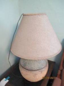 lot 194 image: Huge ceramic orb shaped lamp
