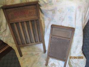 lot 204 image: Pair of Vintage washboards