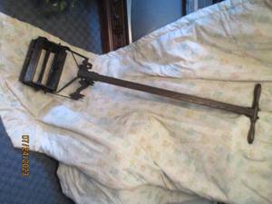 lot 207 image: Antique plow and sifter