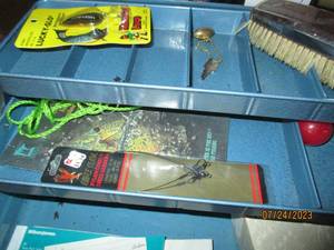 lot 228 image: Metal My Buddy locking tackle box