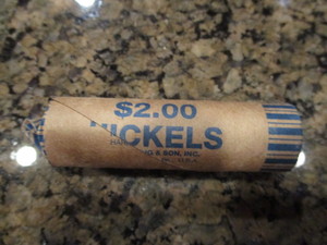 lot 3 image: Roll of (40) WWII Jefferson Silver Nickels