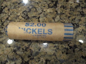 lot 5 image: Roll of (40) WWII Jefferson Silver Nickels