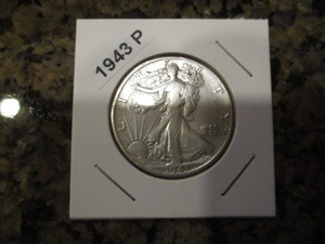 lot 24 image: 1943-P Walking Liberty Silver Half Dollar