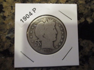 lot 36 image: 1904-P Barber Silver Half Dollar