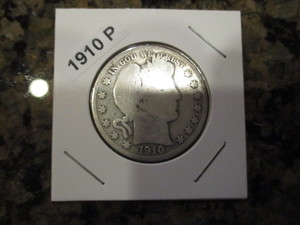 lot 39 image: 1910-P Barber Silver Half Dollar