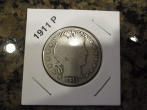 lot 40 image: 1911-P Barber Silver Half Dollar