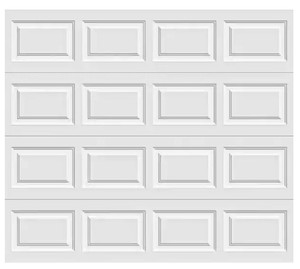 lot 7 image: Clopay Classic Collection 8 ft. x 7 ft. 6.5 R-Value Insulated White Garage Door - SLIGHT SCRATCH AND DENT, OPEN BOX
