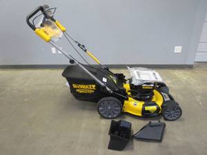lot 88 image: DEWALT 20V MAX 21 in. Battery Powered Self Propelled Lawn Mower DCMWSP255Y2 - TOOL ONLY, WILL NOT START, NEVER USEDR