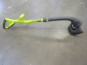 lot 90 image: RYOBI ONE 18V 10 in. Cordless Battery String Trimmer and Edger (Tool Only) - WORKS, SLIGHTLY USED