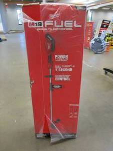 lot 95 image: Milwaukee M18 FUEL 18V Lithium-Ion Brushless Cordless String Trimmer with QUIK-LOK Attachment Capability and 8.0 Ah Battery and Charger- NEW