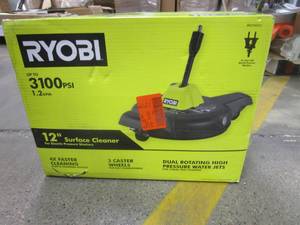 lot 119 image: RYOBI 12 in. 2,300 PSI Electric Pressure Washers Surface Cleaner, SLIGHTLY USED