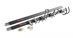 lot 129 image: (2 Tracks) FAST TRACK All-In-One FastTrack Garage Storage Rail System Tool Kit (7-Piece) - OPEN BOX - MAY BE MISSING PARTS