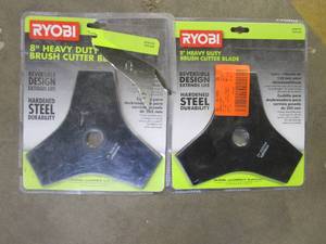 lot 171 image: (2) RYOBI Tri-Arc Brush Cutter Blade and Expand-It Brands