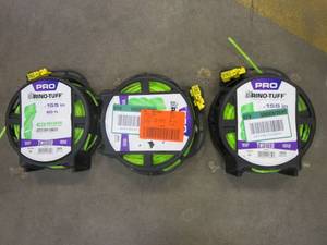 lot 172 image: (3) Rino-Tuff Universal Fit 0.155 in. x 90 ft. Pro Twisted Line for Gas and Select Cordless String Grass TrimmerLawn Edger