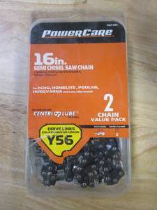 lot 184 image: Powercare Y56 16 in. Chainsaw Chain (2-Pack)