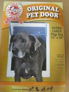 lot 216 image: Ideal Pet Products 15 in. x 20 in. Extra Large Original Frame Dog and Pet Door