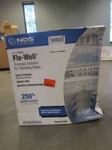 lot 221 image: NDS 50 Gallon Flo Well Stormwater Dry Well System Kit with 3 Side Panels & 1 Cover