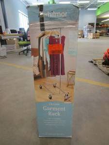 lot 224 image: Whitmor Rolling Garment Rack. - OPEN BOX