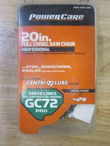 lot 180 image: PowerCare TriLink 20 in. GC72 Full Chisel Chainsaw Chain