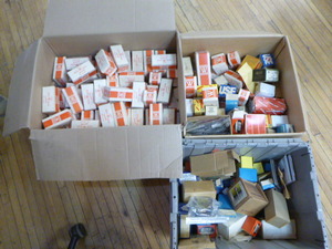 lot 114 image: 3 Boxes of Miscellaneous Electrical Components