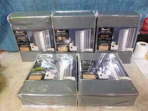 lot 119 image: 5 Sets of Jin Chan Silver Shield Blackout Curtains