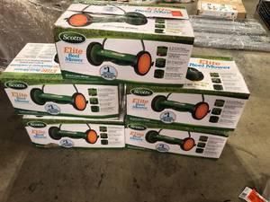 lot 4 image: Lot of Scotts Lawn Mower Reels  Customer Returns See Pictures