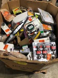 lot 12 image: Gaylord of Assorted Door Handles  Various Models and Conditions Customer Returns See Pictures
