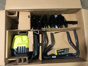 lot 16 image: RYOBI 40V HP Brushless Cordless Earth Auger with 8 in. Bit (Tool Only)   Customer Returns See Pictures