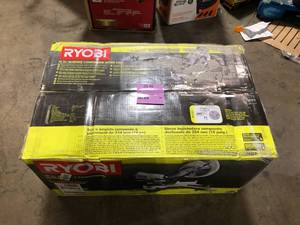 lot 30 image: RYOBI 15 Amp 10 in. Corded Sliding Compound Miter Saw with LED Cutline Indicator   Customer Returns See Pictures