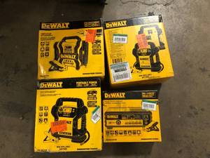 lot 33 image: Lot of Dewalt Portable Power Stations and Battery Charger    Customer Returns See Pictures