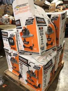 lot 38 image: Pallet of WetDry Shop Vacs Various Conditions and Models Customer Returns See Pictures