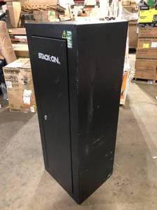 lot 40 image: STACK-ON 18-Gun Key Lock Security Cabinet, Black No Keys Customer Returns See Pictures
