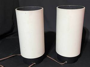 Pair of Lightolier Canister Lamps By Gerald Thurston