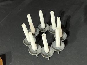 Dansk Metal Candle Holder with Candles