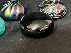 Levay - Lot of 4 Studio Art Glass Paperweights