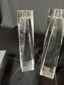 Oleg Cassini Crystal Candlesticks