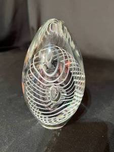 Eickholt Glass Swirl Paperweight