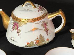 Vintage Porcelain Japanese Tea Set